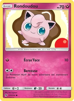 Carte Pokémon Rondoudou 133