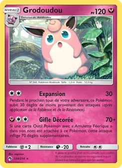 Carte Pokémon Grodoudou 134