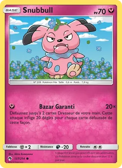 Carte Pokémon Snubbull 137