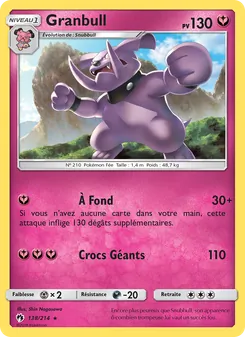 Carte Pokémon Granbull 138