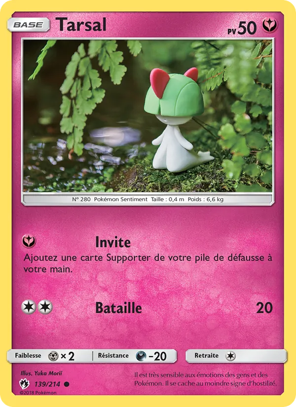 Carte Pokémon Tarsal 139/214 de l'extension Tonnerre Perdu