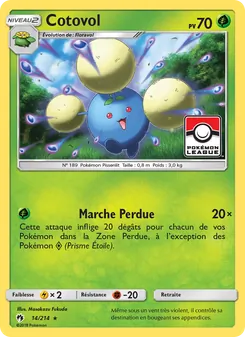 Carte Pokémon Cotovol 14