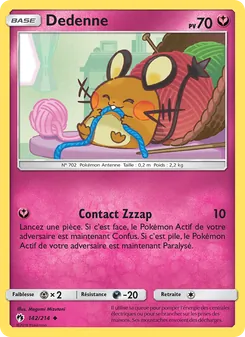 Carte Pokémon Dedenne 142
