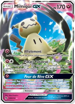 Carte Pokémon Mimiqui GX 149