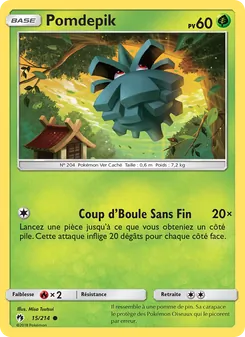 Carte Pokémon Pomdepik 15