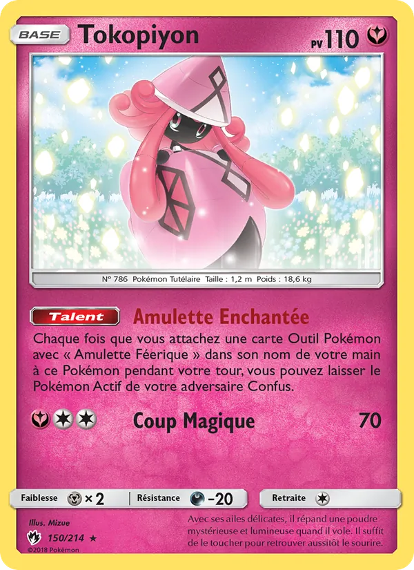 Carte Pokémon Tokopiyon 150/214 de l'extension Tonnerre Perdu