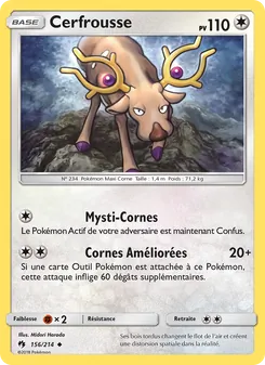Carte Pokémon Cerfrousse 156