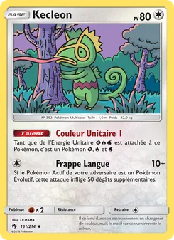 Carte Pokémon Kecleon 161
