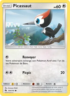 Carte Pokémon Picassaut 164 — Tonnerre Perdu