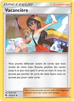 Carte Pokémon Vacancière 189
