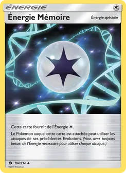Carte Pokémon Énergie Mémoire 194