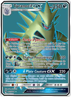 Carte Pokémon Tyranocif GX 203 — Tonnerre Perdu