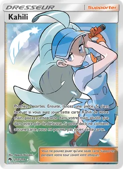 Carte Pokémon Kahili 210 — Tonnerre Perdu
