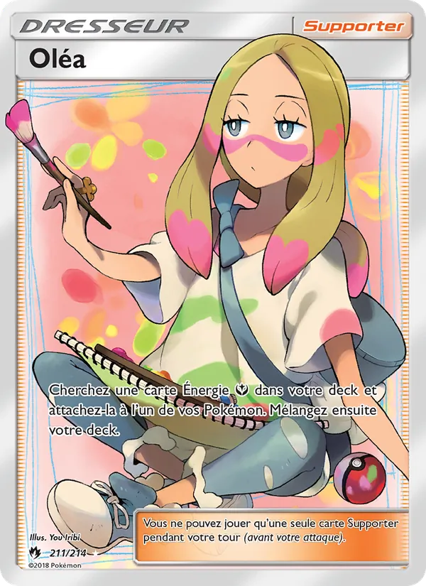 Carte Pokémon Oléa 211/214 de l'extension Tonnerre Perdu
