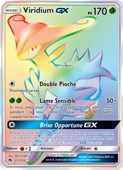 Carte Pokémon Viridium GX 217 — Tonnerre Perdu