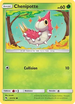 Carte Pokémon Chenipotte 23