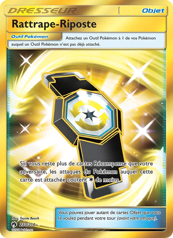 Carte Pokémon Rattrape-Riposte 230/214 de l'extension Tonnerre Perdu