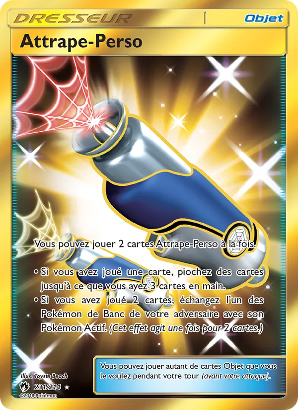 Carte Pokémon Attrape-Perso 231/214 de l'extension Tonnerre Perdu