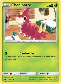 Carte Pokémon Chenipotte 24