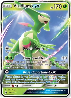 Carte Pokémon Viridium GX 34 — Tonnerre Perdu