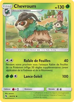 Carte Pokémon Chevroum 36