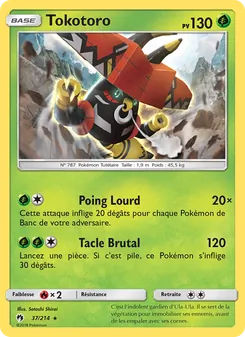 Carte Pokémon Tokotoro 37
