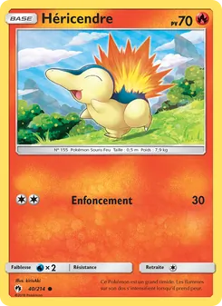 Carte Pokémon Héricendre 40