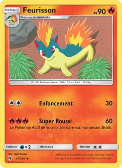 Carte Pokémon Feurisson 41