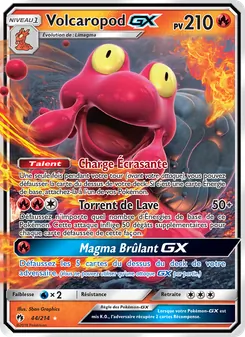 Carte Pokémon Volcaropod GX 44