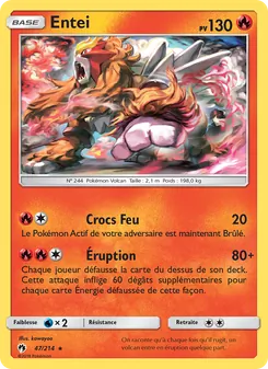 Carte Pokémon Entei 47
