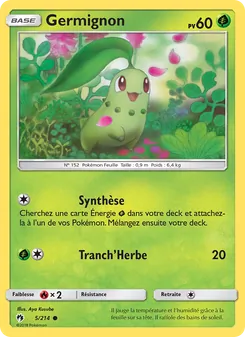 Carte Pokémon Germignon 5