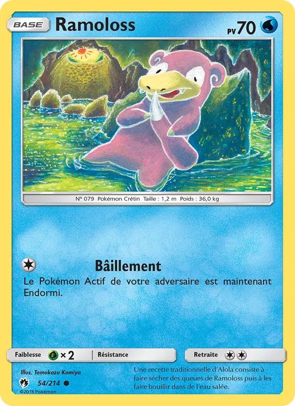 Carte Pokémon Ramoloss 54/214 de l'extension Tonnerre Perdu