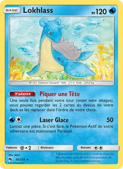 Carte Pokémon Lokhlass 56 — Tonnerre Perdu