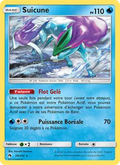 Carte Pokémon Suicune 59