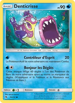 Carte Pokémon Denticrisse 70