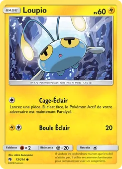 Carte Pokémon Loupio 73
