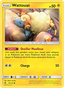 Carte Pokémon Wattouat 75