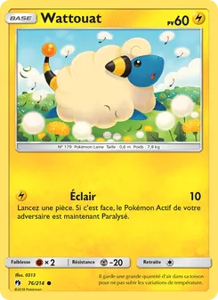 Carte Pokémon Wattouat 76