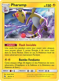 Carte Pokémon Pharamp 78