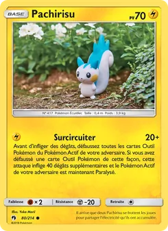 Carte Pokémon Pachirisu 80