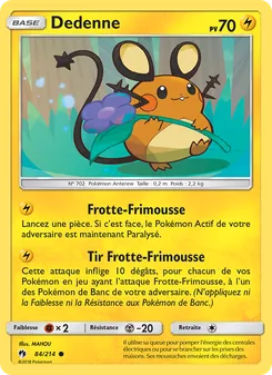 Carte Pokémon Dedenne 84