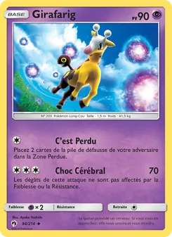 Carte Pokémon Girafarig 94