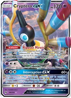 Carte Pokémon Cryptéro GX 98
