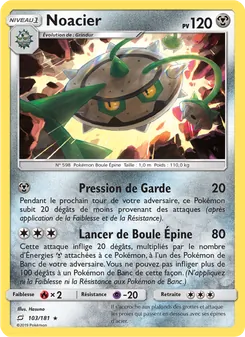 Carte Pokémon Noacier 103