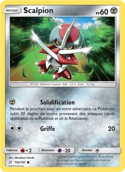 Carte Pokémon Scalpion 104