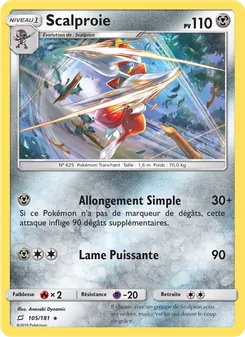 Carte Pokémon Scalproie 105