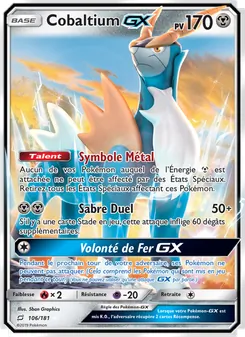 Carte Pokémon Cobaltium GX 106