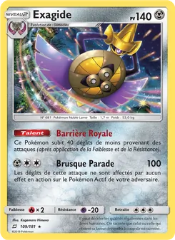 Carte Pokémon Exagide 109