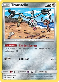 Carte Pokémon Trousselin 110