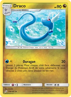 Carte Pokémon Draco 118